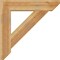 Ekena Millwork Traditional Slat Rough Sawn Bracket, Western Red Cedar, 6"W x 34"D x 34"H BKT06X34X34TRA06RWR - alternate 3